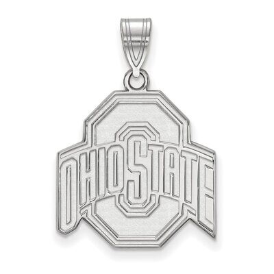 Ohio State University Large Pendant 10k White Gold 1W004OSU, MPN: 1W004OSU, 886774772325
