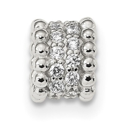 CZ Diamond Chain Slide Sterling Silver QP4957, MPN: QP4957, 886774105284