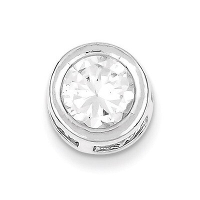 Round Diamond Chain Slide Sterling Silver QS19, MPN: QS19, 883957256566