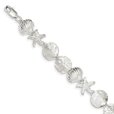 Seashells Bracelet 8 Inch Sterling Silver QA28-8, MPN: QA28-8, 883957955858