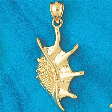 Dazzlers Jewelry Seashell Pendant Necklace Charm Bracelet in Yellow, White or Rose Gold 306, MPN: D…
