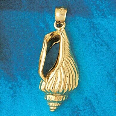 Dazzlers Jewelry Seashell Pendant Necklace Charm Bracelet in Yellow, White or Rose Gold 305, MPN: D…
