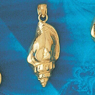 Dazzlers Jewelry Seashell Pendant Necklace Charm Bracelet in Yellow, White or Rose Gold 302, MPN: D…