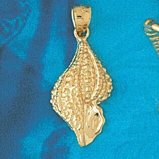 Dazzlers Jewelry Seashell Pendant Necklace Charm Bracelet in Yellow, White or Rose Gold 294, MPN: D…