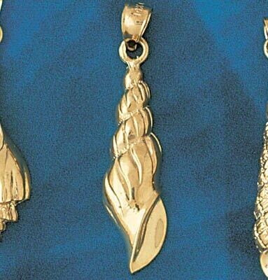 Dazzlers Jewelry Seashell Pendant Necklace Charm Bracelet in Yellow, White or Rose Gold 290, MPN: D…