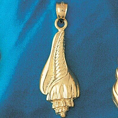 Dazzlers Jewelry Seashell Pendant Necklace Charm Bracelet in Yellow, White or Rose Gold 289, MPN: D…