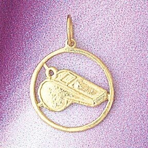 Dazzlers Jewelry Whistle Pendant Necklace Charm Bracelet in Yellow, White or Rose Gold 6303, MPN: D…