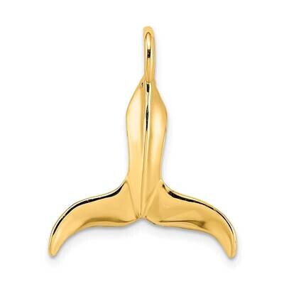 Whale Tail Charm 14k Gold 3-D Polished K7729, MPN: K7729, 637218013036