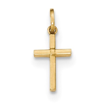 Cross Pendant 14k Gold Polished XR1411, MPN: XR1411, 886774619668