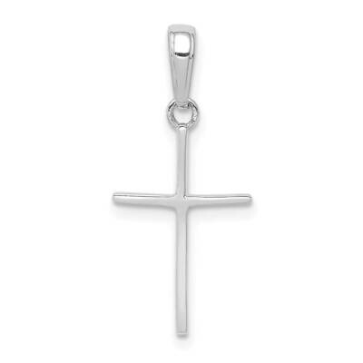 Polished Cross Pendant 10k White Gold 10C3782W, MPN: 10C3782W,