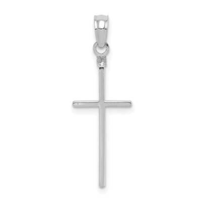 Polished Cross Pendant 10k White Gold 10C3783W, MPN: 10C3783W,
