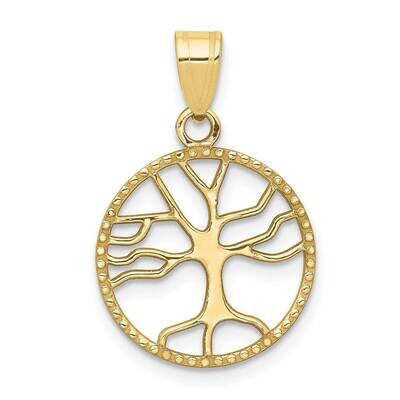 Small Tree of Life In Round Pendant 10k Gold Polished 10K5277, MPN: 10K5277,