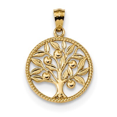 Tree Of Life in Round Pendant 14k Gold Polished K5944, MPN: K5944, 886774094366