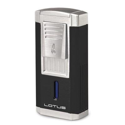 L60 Duke Triple Pinpoint Flame Cigar Cutter Lighter - Black &amp; Chrome GM19847, MPN: GM19847, 8942360…