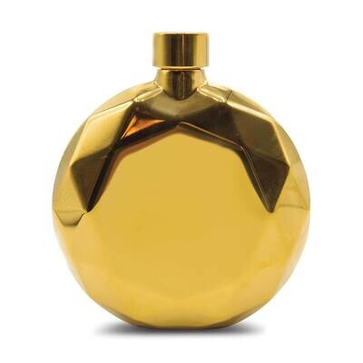 Gold-tone Prism Resin Coated 5 oz. Flask GM22683, MPN: GM22683, 788089155162
