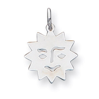 Sun Charm Sterling Silver QC3893