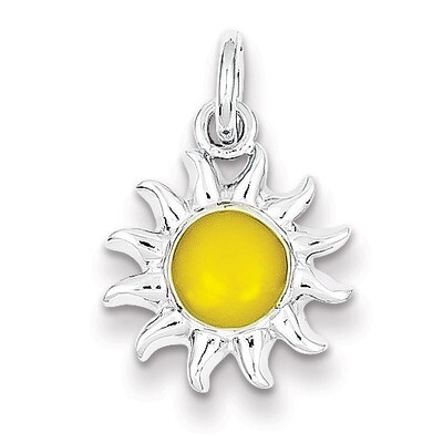 Yellow Sun Charm Sterling Silver QC4001, MPN: QC4001, 883957138701