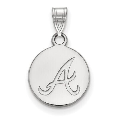 Atlanta Braves Small Disc Pendant 14k White Gold 4W012BRA, MPN: 4W012BRA, 886774839196