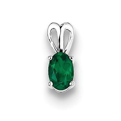 Emerald May Pendant Sterling Silver QBPD20MAY, MPN: QBPD20MAY, 883957528960