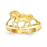 Horse Ring 14k Gold Polished C2061, MPN: C2061, 886774088389