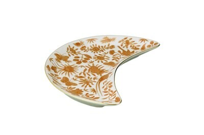 Mottahedeh Sacred Bird &amp; Butterfly Crescent Salad Plate HC646, MPN: HC646,