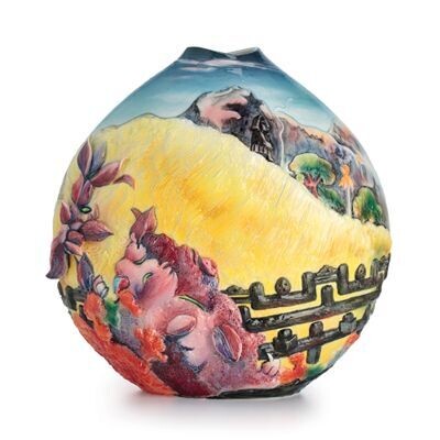 Franz Porcelain Sacred Mountain Mid Size Vase FZ02535, MPN: FZ02535, 810524018098