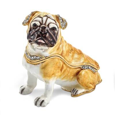 Wednesday Pug Trinket Box Bejeweled BJ4064, MPN: BJ4064, 191101909474