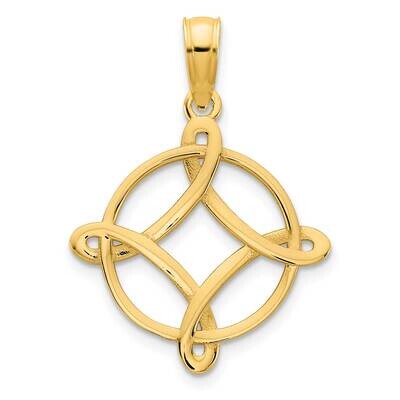 Fancy Design Pendant 14k Gold D5085, MPN: D5085, 196904073629