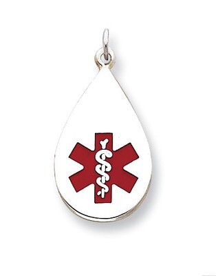 Medical Jewelry Pendant Sterling Silver XSM86, MPN: XSM86, 883957275253
