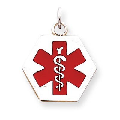 Medical Jewelry Pendant Sterling Silver XSM9, MPN: XSM9, 883957275307