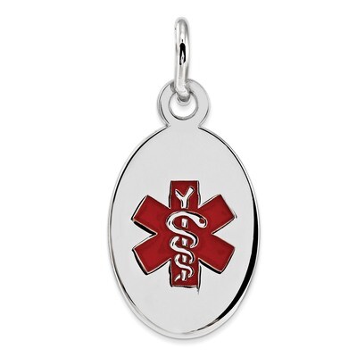 Medical Jewelry Charm Sterling Silver XSM82, MPN: XSM82, 883957275178