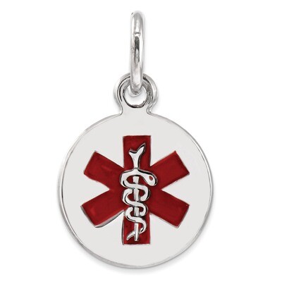 Medical Charm Sterling Silver XSM76, MPN: XSM76, 883957275017