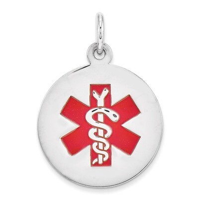 Medical Jewelry Pendant Sterling Silver XSM77, MPN: XSM77, 883957275031
