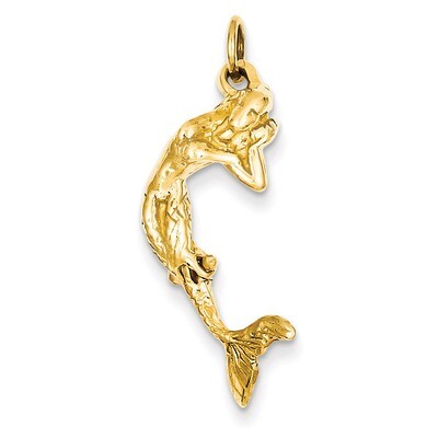 Mermaid Charm 14k Gold A0296, MPN: A0296, 883957852799