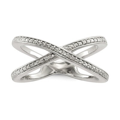 Diamond Accent Ring Sterling Silver QR6674, MPN: QR6674, 191101271694