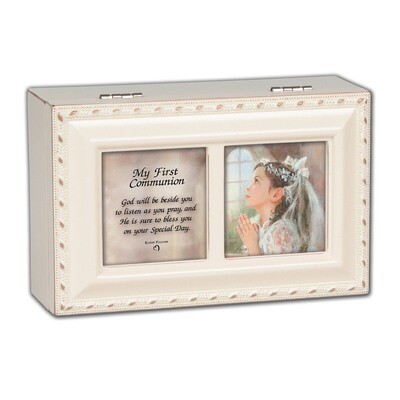 Petite Ivory First Communion Girl Music Box GM11579, MPN: GM11579, 633303119751
