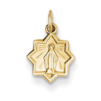 Blessed Mary Charm 14k Gold XR337, MPN: XR337, 883957524078