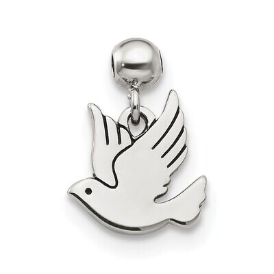 Bird Charm Sterling Silver Dangle QMM112, MPN: QMM112,