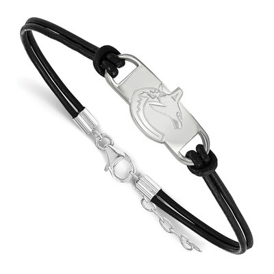 Vancouver Canucks Small Center Leather Bracelet Sterling Silver SS012CUC-7, MPN: SS012CUC-7, 191101…