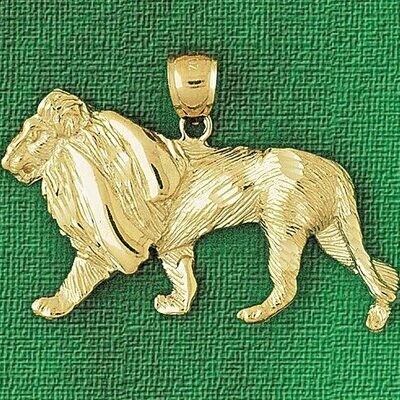 Dazzlers Jewelry Lion Pendant Necklace Charm Bracelet in Yellow, White or Rose Gold 1693, MPN: DZ-1…