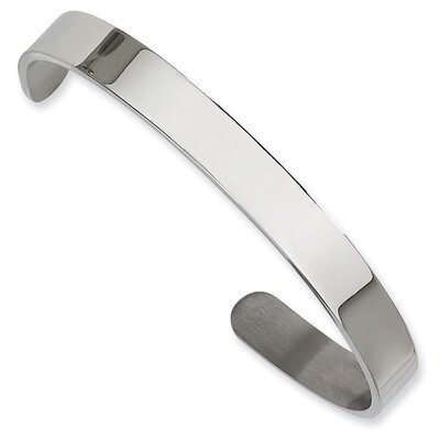 Polished Cuff Bangle - Stainless Steel SRB260 by Chisel, MPN: SRB260, 883957746036