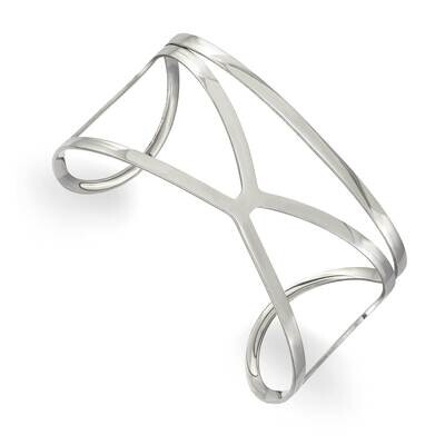 Cuff Bangle Stainless Steel Polished SRB2843, MPN: SRB2843, 191101865626