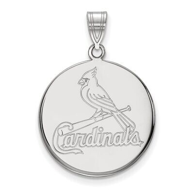 St. Louis Cardinals Large Disc Pendant Sterling Silver SS039CRD, MPN: SS039CRD, 886774630588