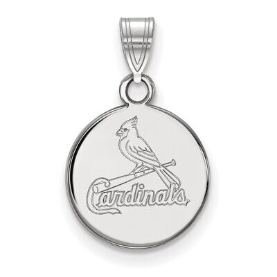 St. Louis Cardinals Small Disc Pendant Sterling Silver SS035CRD, MPN: SS035CRD, 886774630380