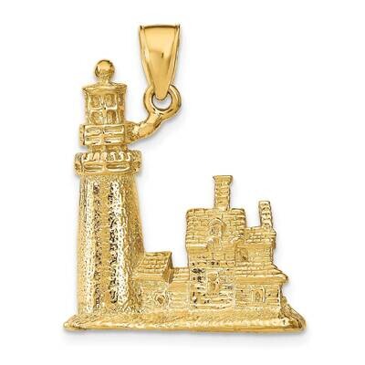 Cape Cod Lighthouse Pendant 14k Gold 3-D K7839, MPN: K7839, 191101010118