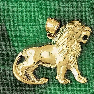 Dazzlers Jewelry Lion Pendant Necklace Charm Bracelet in Yellow, White or Rose Gold 1692, MPN: DZ-1…