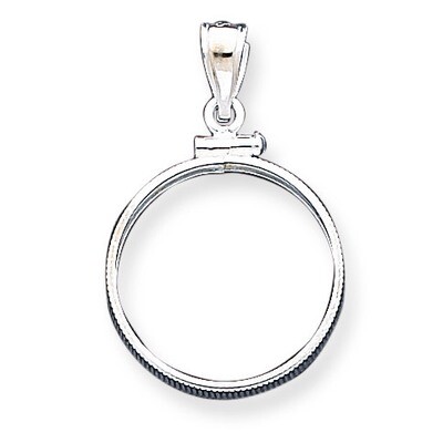 21.1 x 2mm $0.05 Plain Coin Bezel Pendant Sterling Silver QBP2, MPN: QBP2, 883957584454