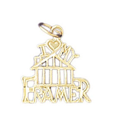 Dazzlers Jewelry I Love My Framer Pendant Necklace Charm Bracelet in Yellow, White or Rose Gold 107…