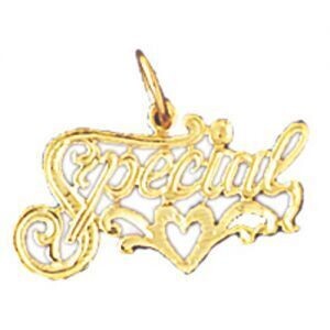 Dazzlers Jewelry Sweet Heart Pendant Necklace Charm Bracelet in Yellow, White or Rose Gold 10283, M…