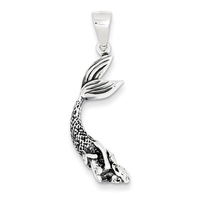 Mermaid Pendant Antiqued Sterling Silver QC3918, MPN: QC3918, 883957909011